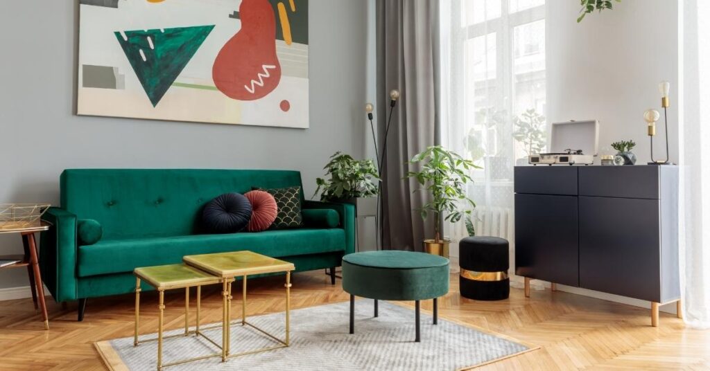 Gold accents for living rooms instantly add sophisticated flair to your everyday living. 